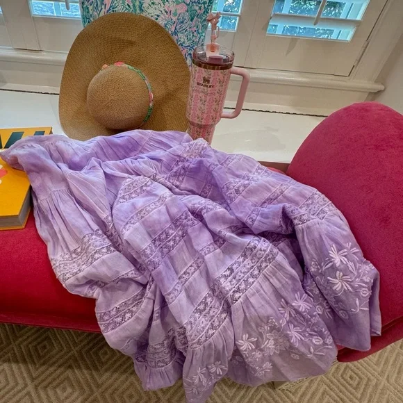 NWT LoveShackFancy Donna Skirt - Medium - Picture 10 of 17